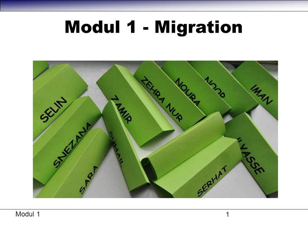 Modul 1 - Migration Modul 1