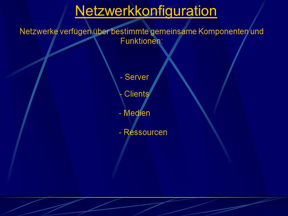 Netzwerkkonfiguration