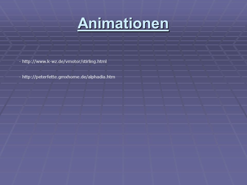 Animationen -