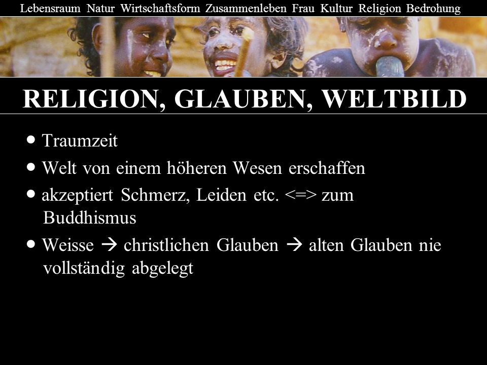 RELIGION, GLAUBEN, WELTBILD