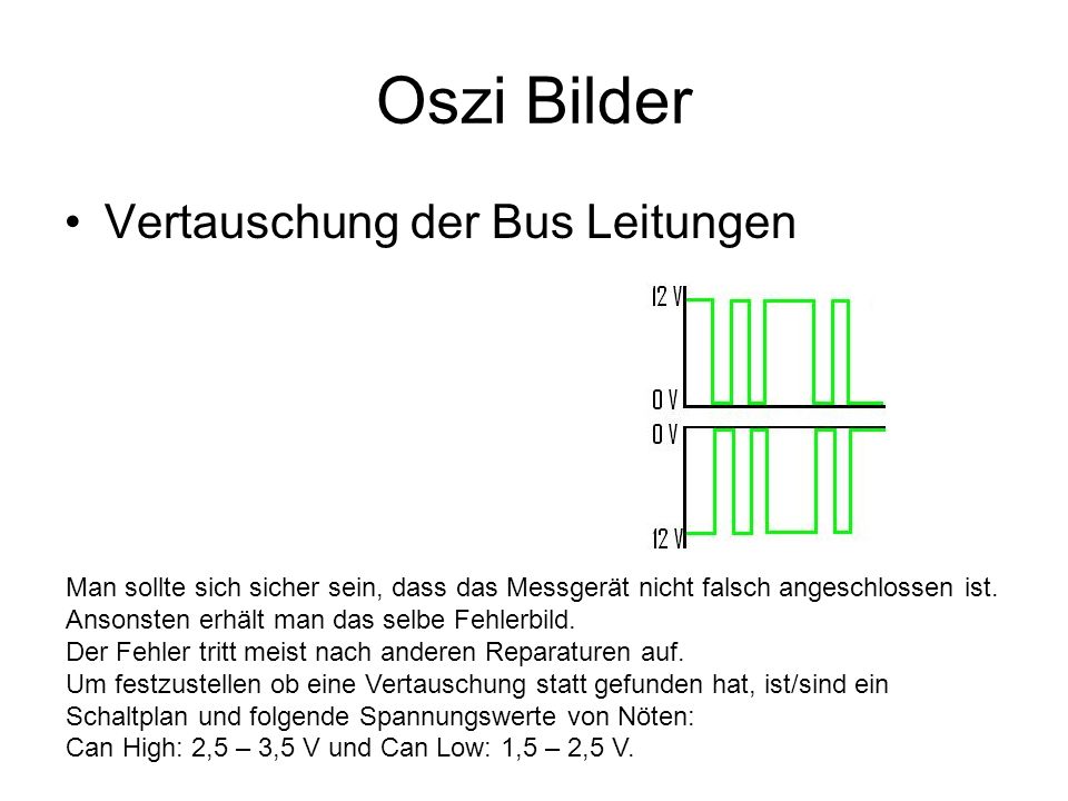 Oszi Bilder Vertauschung der Bus Leitungen