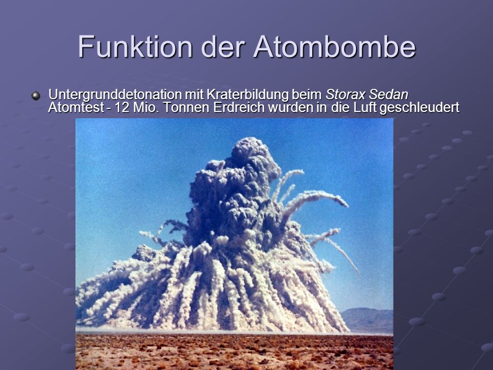 Funktion der Atombombe