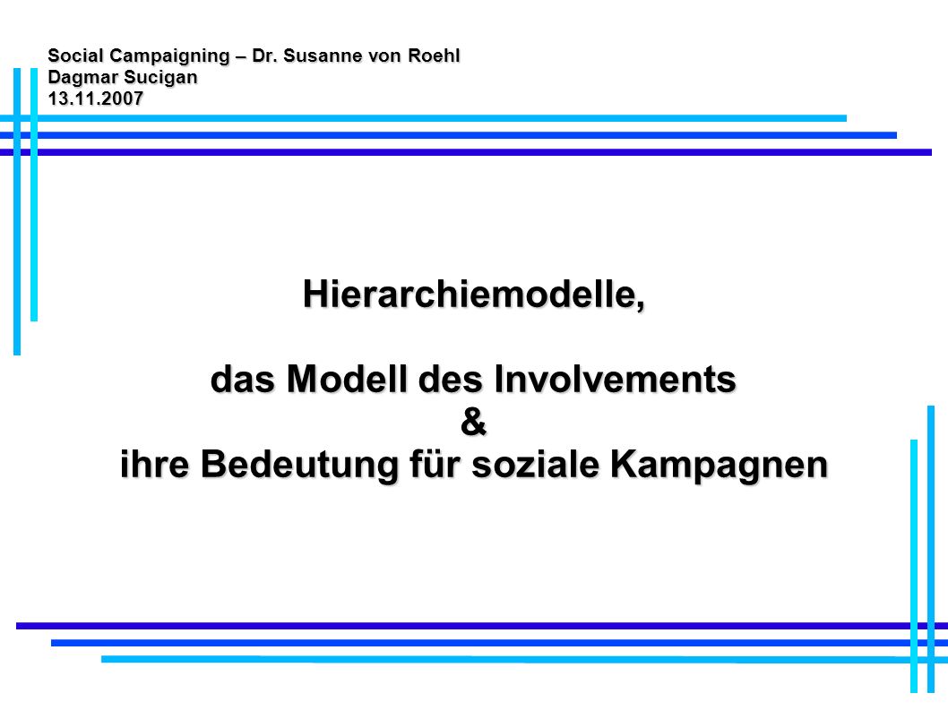 Social Campaigning – Dr. Susanne von Roehl Dagmar Sucigan