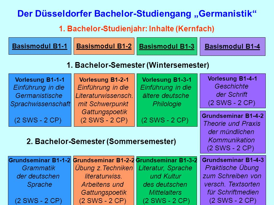 Der Düsseldorfer Bachelor-Studiengang „Germanistik