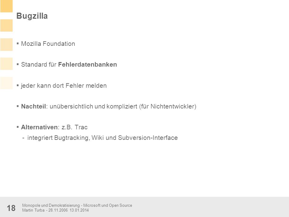 Bugzilla Mozilla Foundation Standard für Fehlerdatenbanken