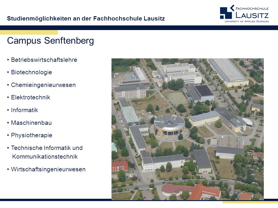 Campus Senftenberg Betriebswirtschaftslehre Biotechnologie