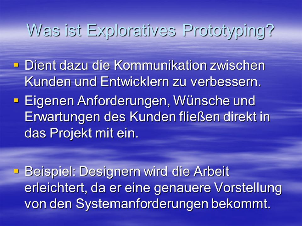 Was ist Exploratives Prototyping