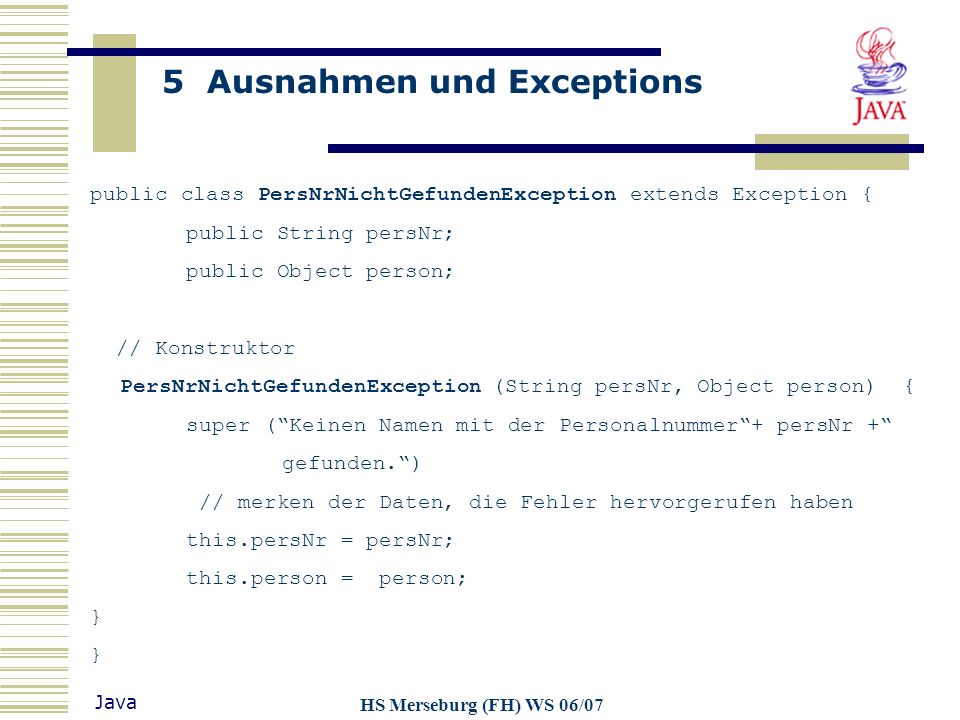 public class PersNrNichtGefundenException extends Exception {