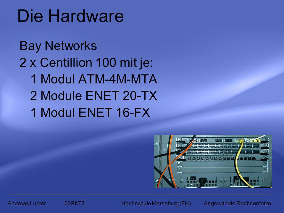 Die Hardware Bay Networks 2 x Centillion 100 mit je:
