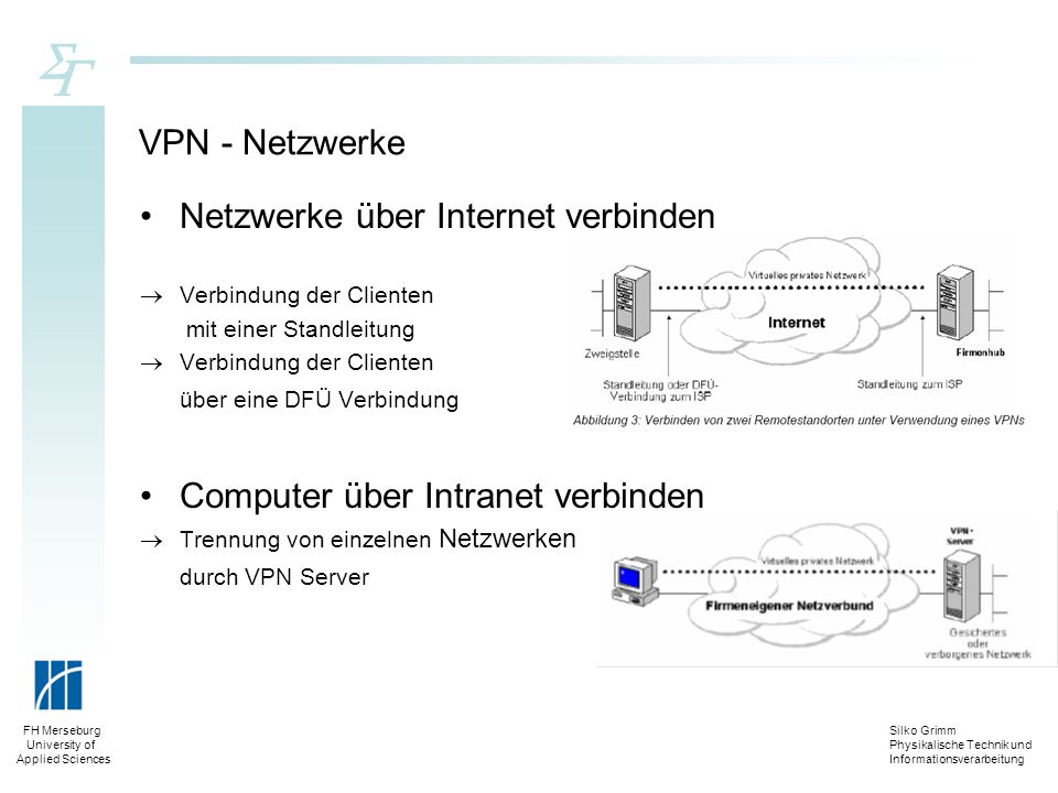 Netzwerke über Internet verbinden