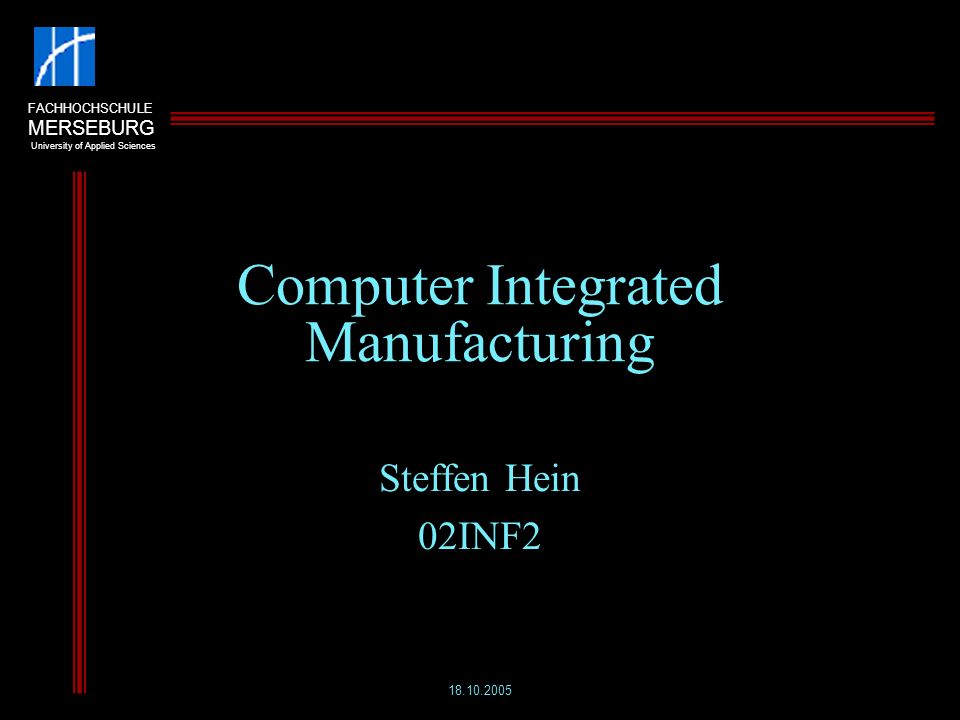 Computer Integrated Manufacturing