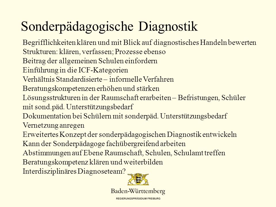 Sonderpädagogische Diagnostik
