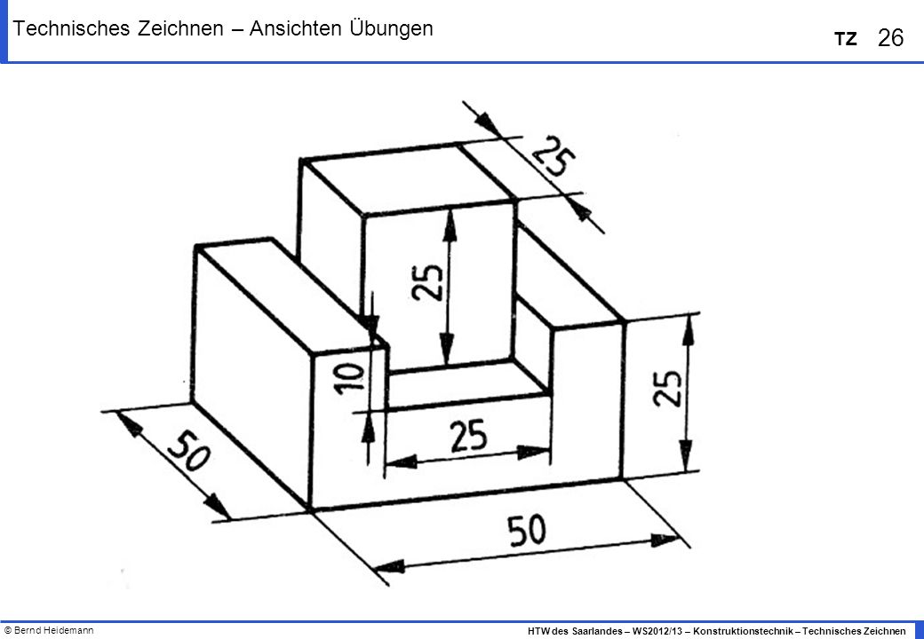 Dreitafelprojektion Technische Zeichnung Ansichten Relevant für technische zeichnungen
