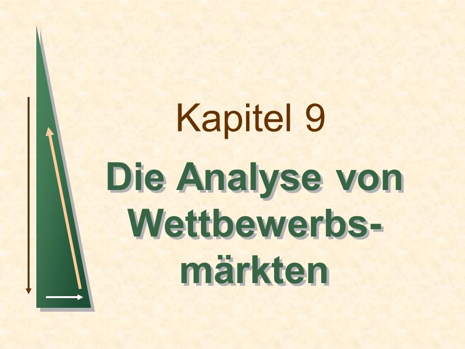 Die Analyse von Wettbewerbs-märkten