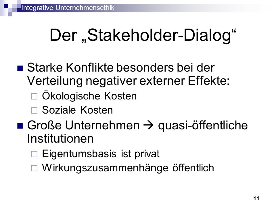 Der „Stakeholder-Dialog