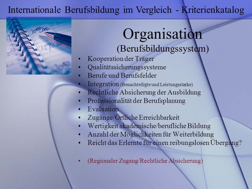 Organisation (Berufsbildungssystem)