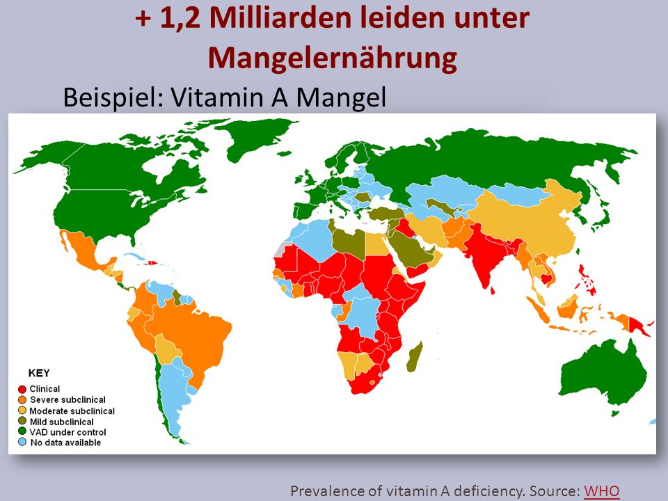 + 1,2 Milliarden leiden unter Mangelernährung