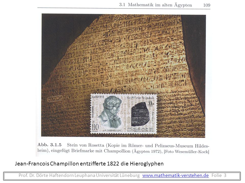 Jean-Francois Champillon entzifferte 1822 die Hieroglyphen
