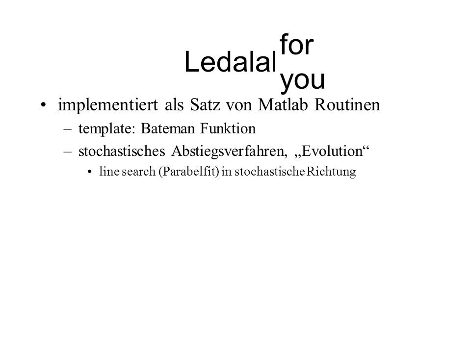 Ledalab for me for you implementiert als Satz von Matlab Routinen