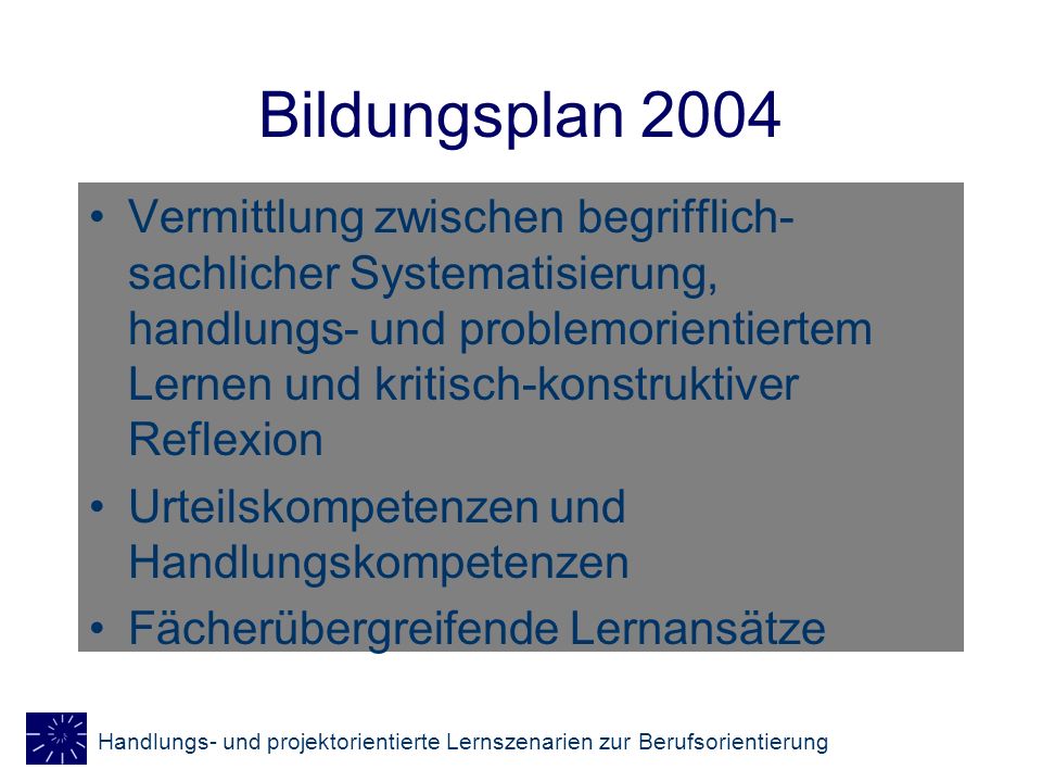 Bildungsplan 2004