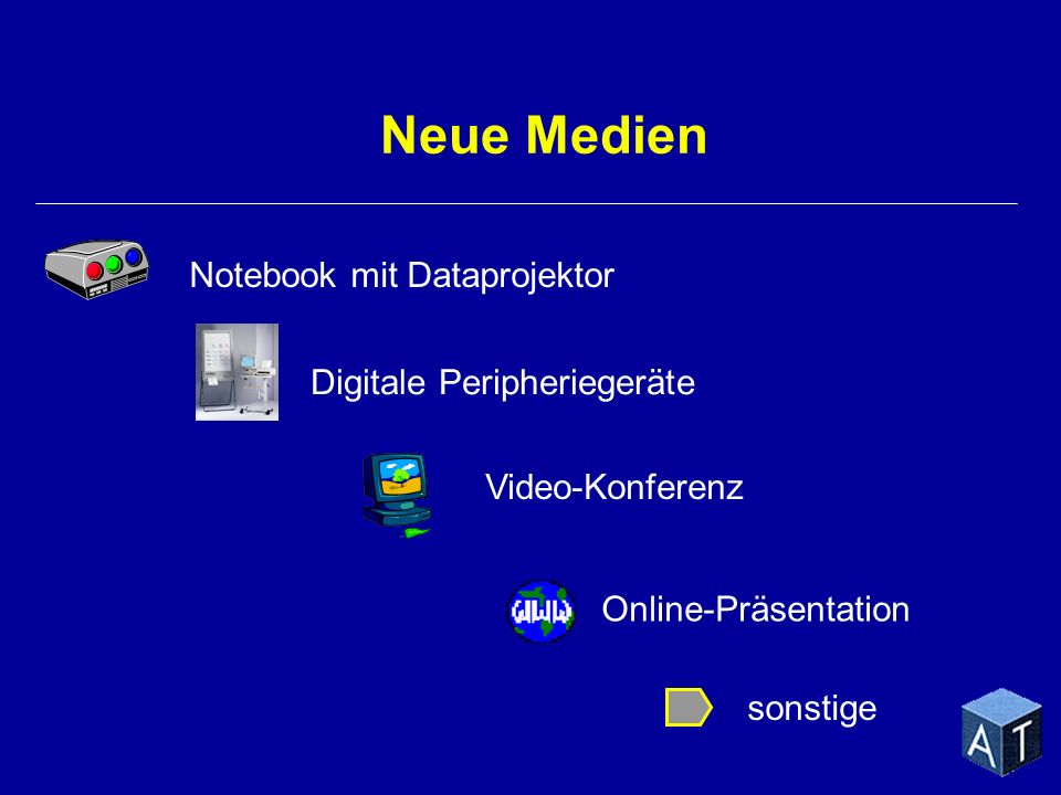 Neue Medien Notebook mit Dataprojektor Digitale Peripheriegeräte