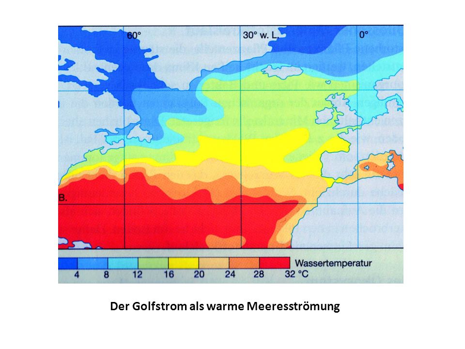 Der Golfstrom als warme Meeresströmung