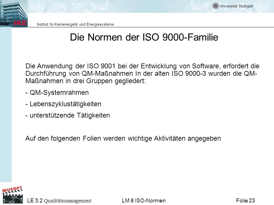 Die Normen der ISO 9000-Familie