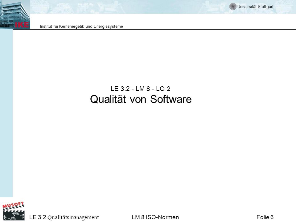 LE LM 8 - LO 2 Qualität von Software