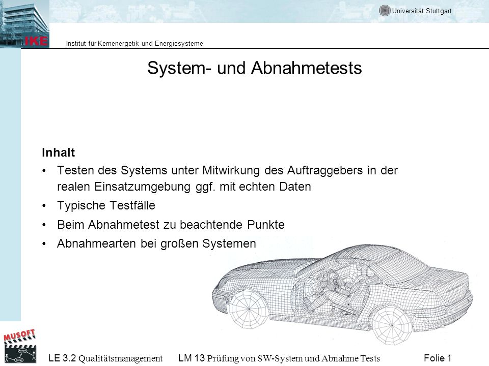 System- und Abnahmetests