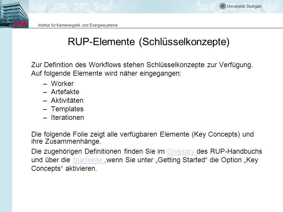 RUP-Elemente (Schlüsselkonzepte)