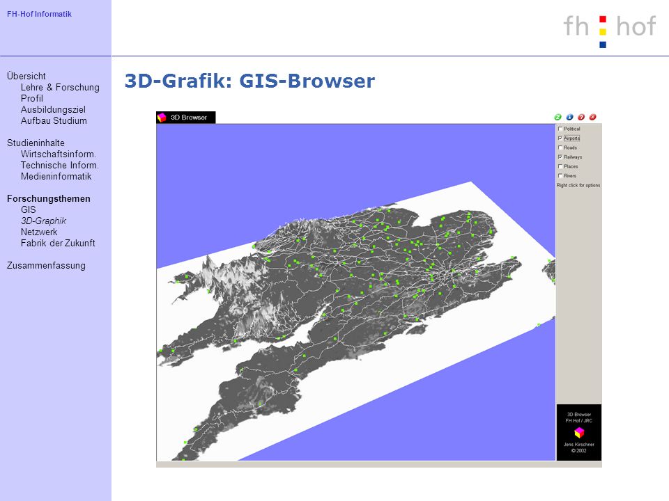 3D-Grafik: GIS-Browser