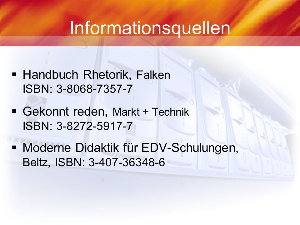 Informationsquellen Handbuch Rhetorik, Falken ISBN: