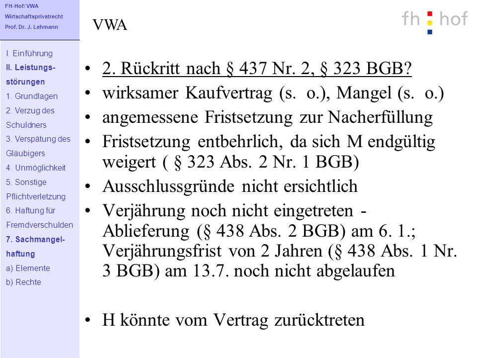 Kaufvertrag Bgb Nachbesserung