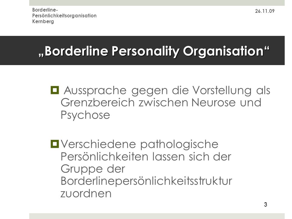 „Borderline Personality Organisation