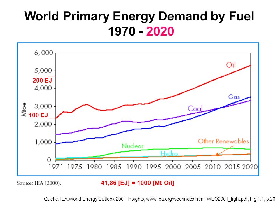 World Primary Energy Demand by Fuel