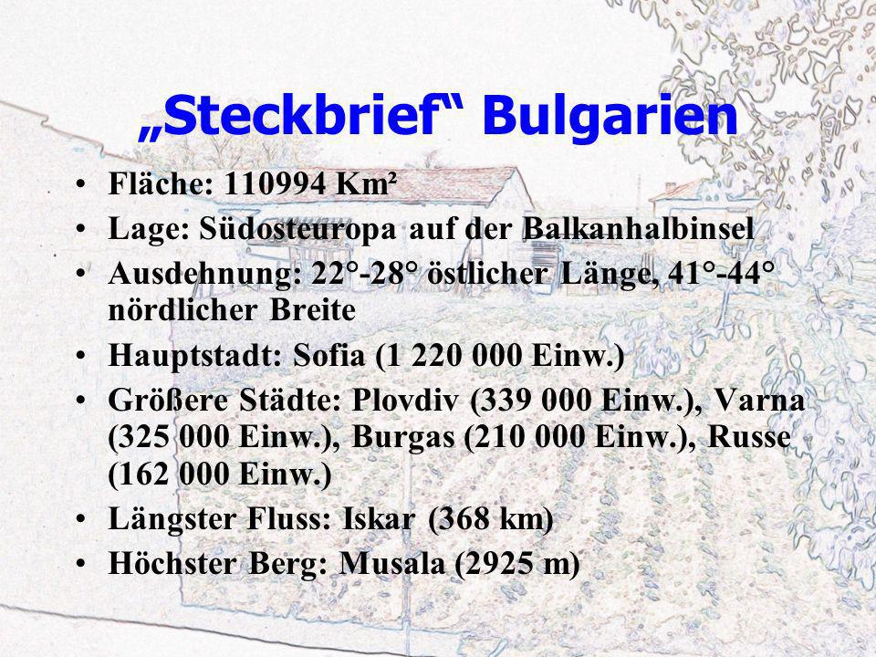 „Steckbrief Bulgarien