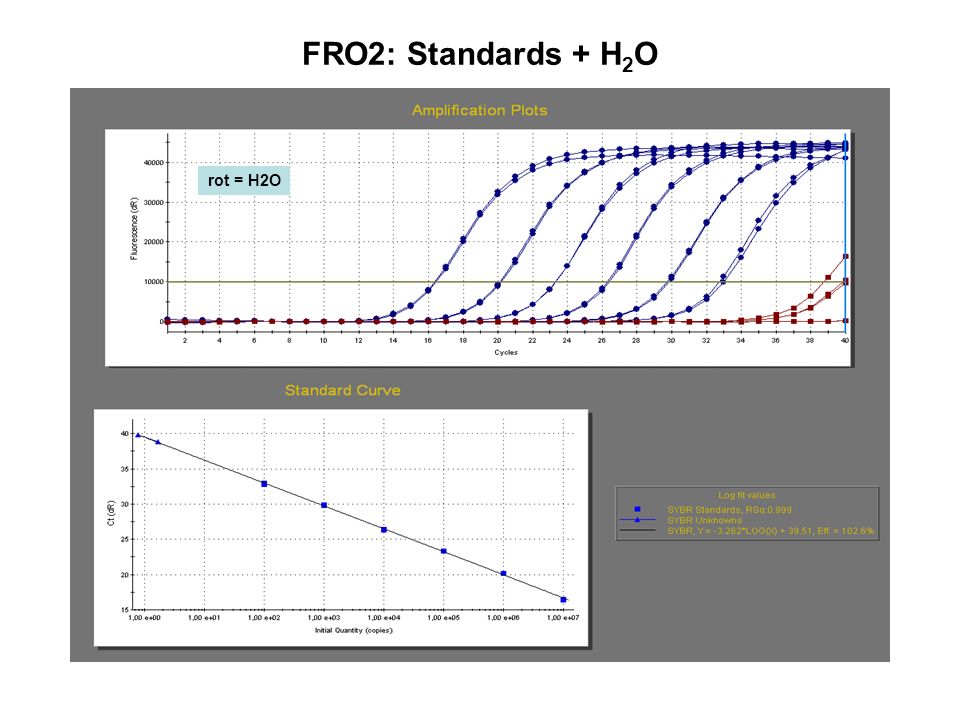 FRO2: Standards + H2O rot = H2O