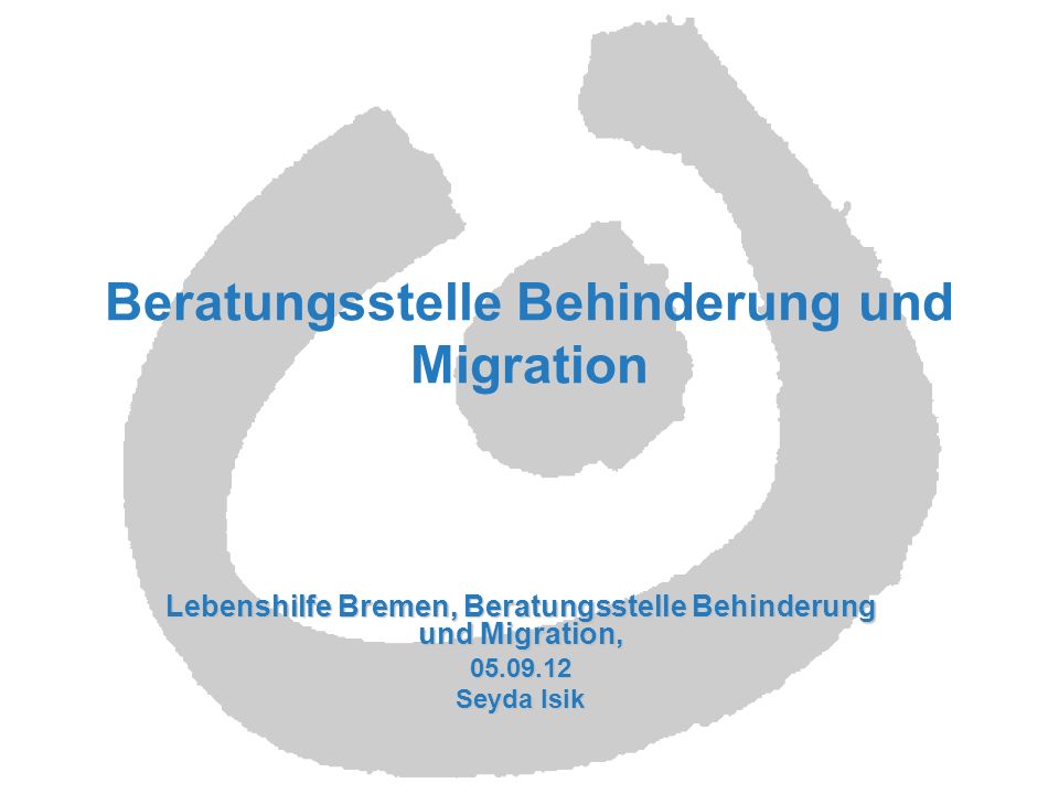 Beratungsstelle Behinderung und Migration