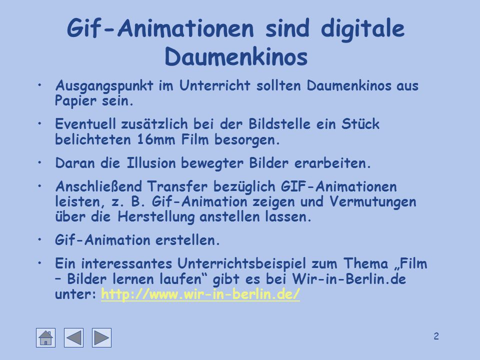 Gif-Animationen sind digitale Daumenkinos