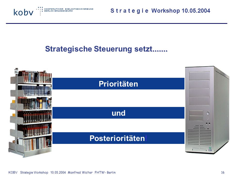 KOBV Strategie Workshop Manfred Walter FHTW- Berlin 16