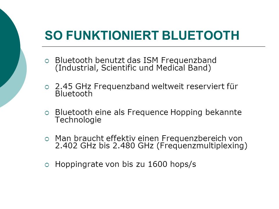 Bluetooth Ein neuer Standard?. - ppt herunterladen