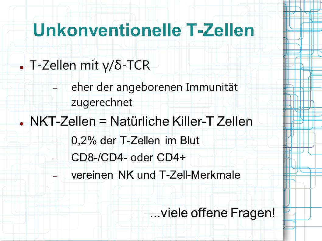 Unkonventionelle T-Zellen