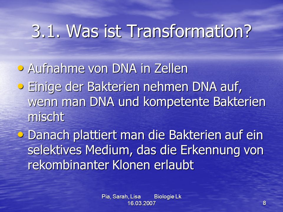 3.1. Was ist Transformation
