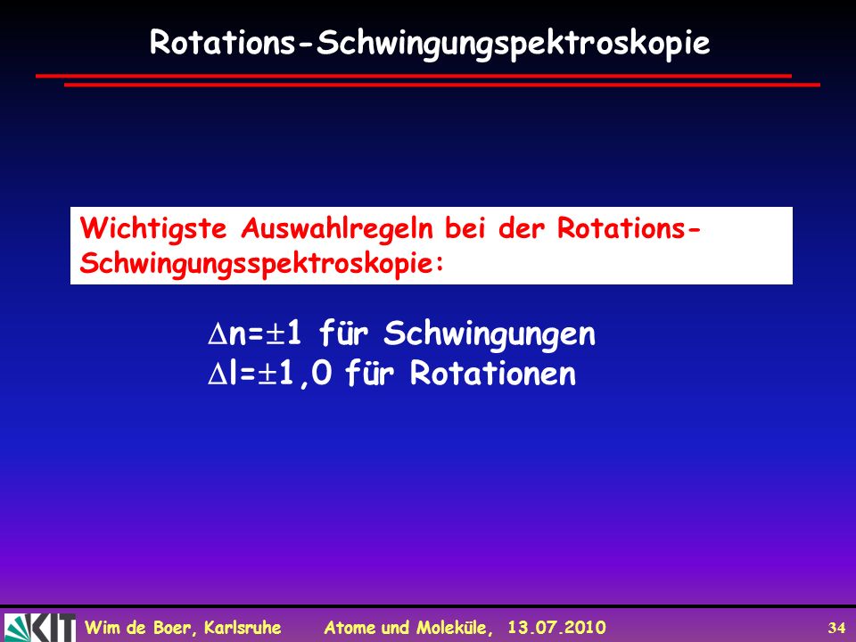 Rotations-Schwingungspektroskopie