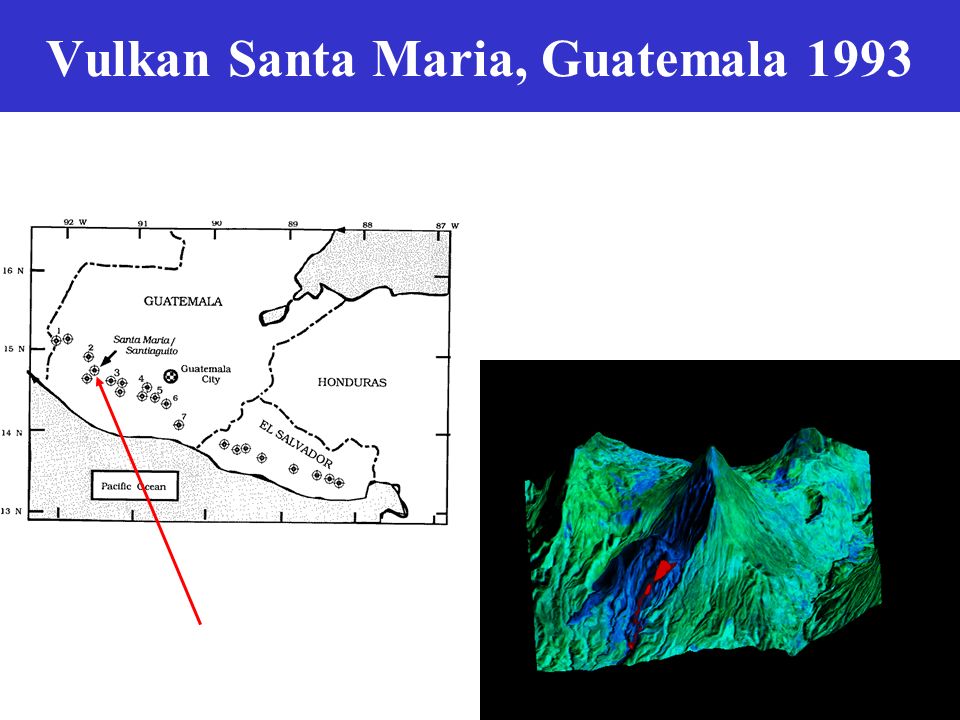 Vulkan Santa Maria, Guatemala 1993