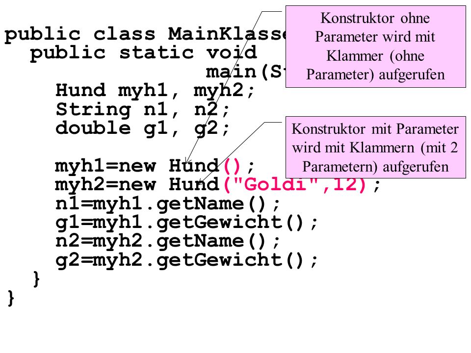 public class MainKlassen3 { public static void main(String[] args){
