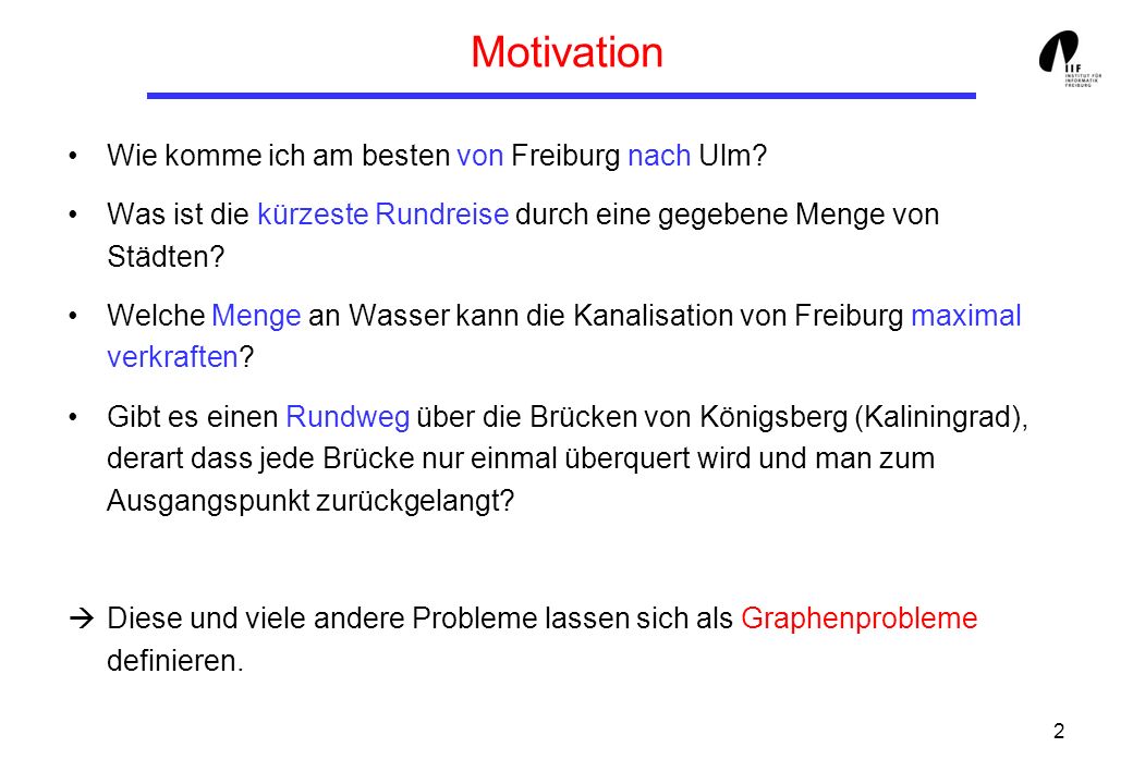 Motivation Wie komme ich am besten von Freiburg nach Ulm