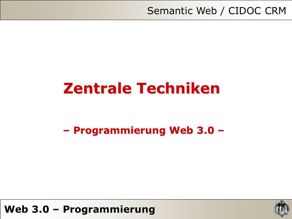 Semantic Web / CIDOC CRM