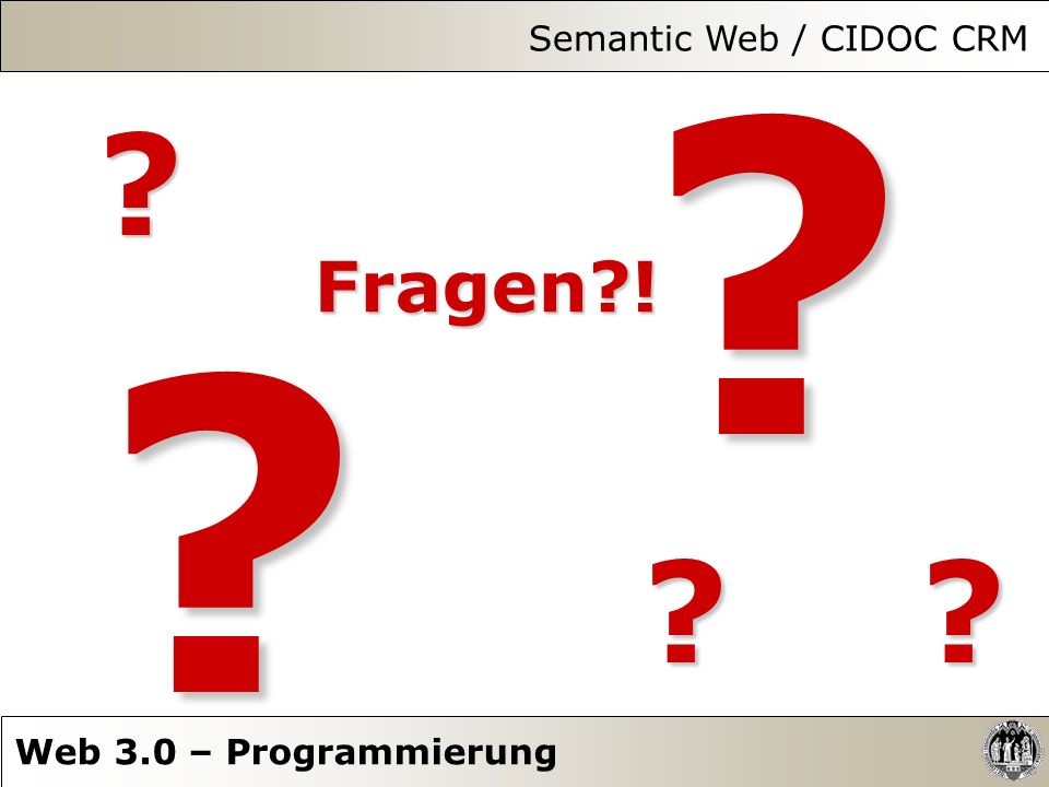Semantic Web / CIDOC CRM