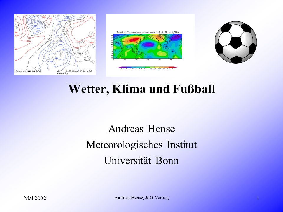 Wetter, Klima und Fußball